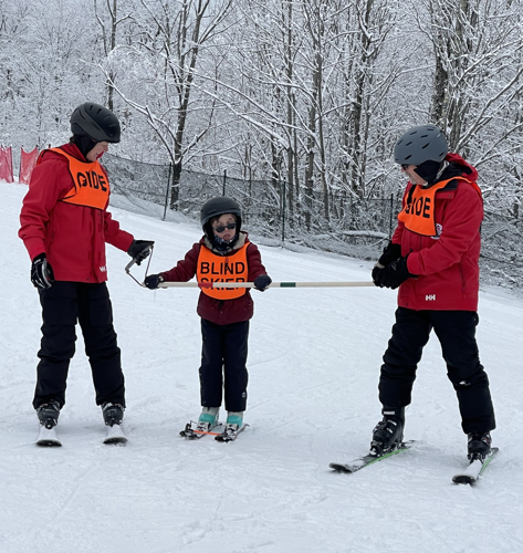 Blind JISP participant BART Adaptive Sports Vermont